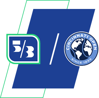 Fifth Third logo and Cincinnati Open Since 1899 logo